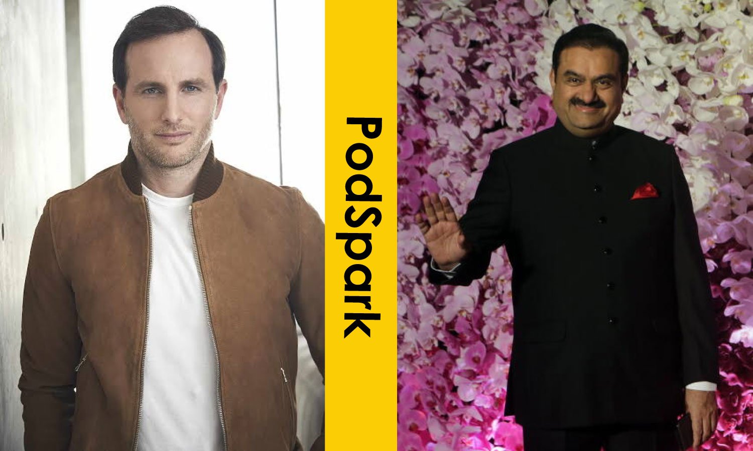 Joe Gebbia and Gautam Adani
