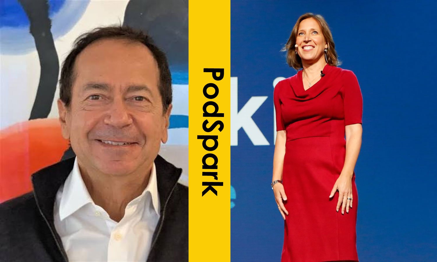 John Paulson and Susan Wojcicki