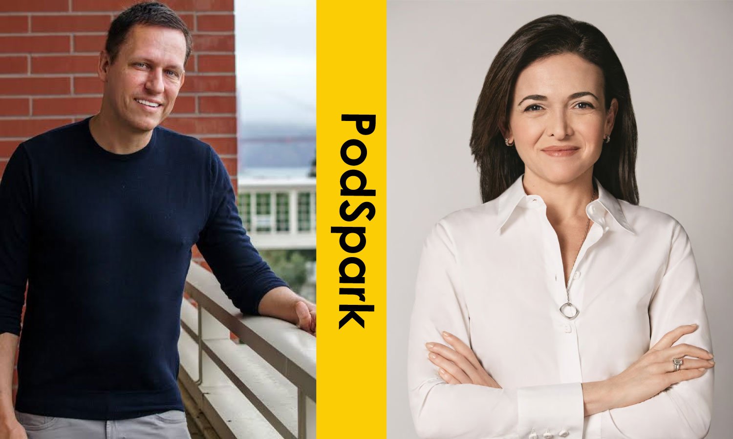 Peter Thiel and Sheryl Sandberg