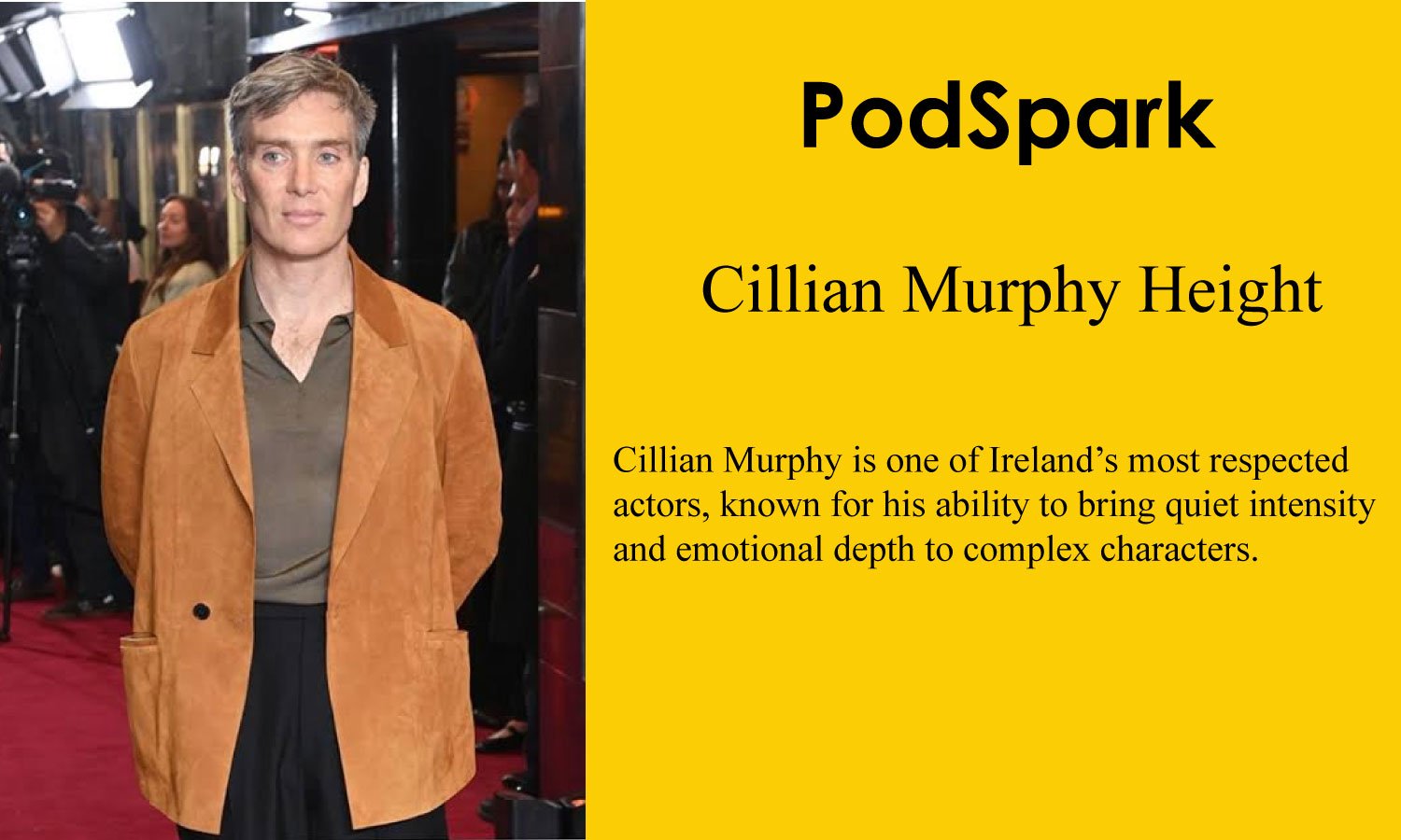 Cillian Murphy Height