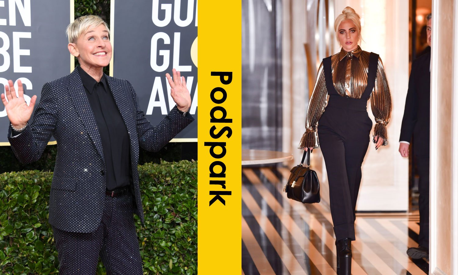 Ellen DeGeneres and Lady Gaga