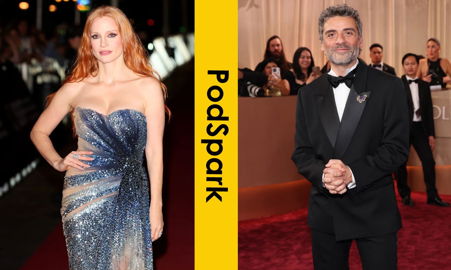 Jessica Chastain and Oscar Isaac