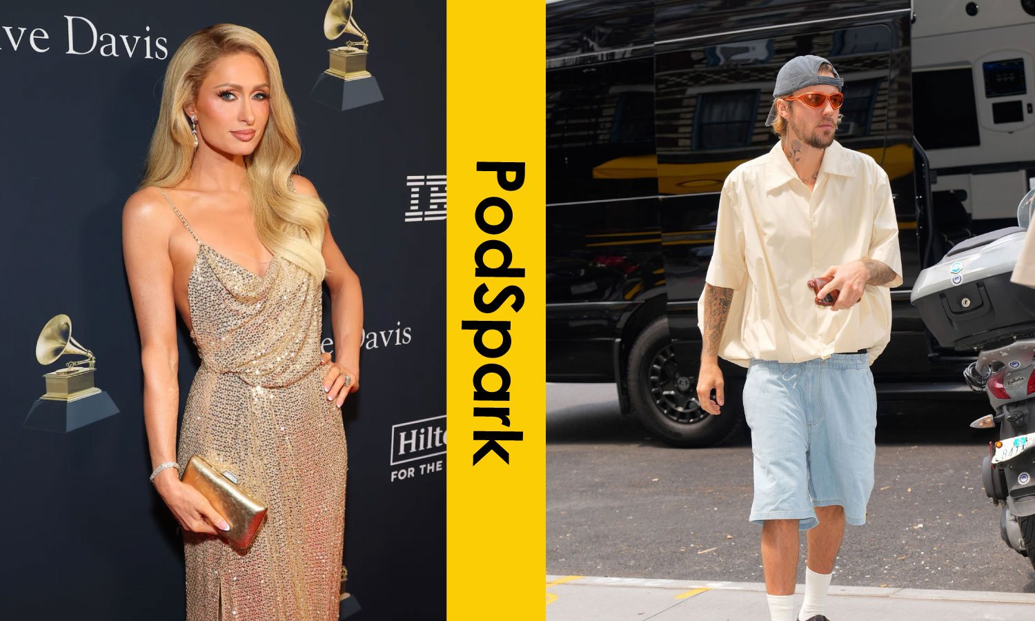 Paris Hilton and Justin Bieber